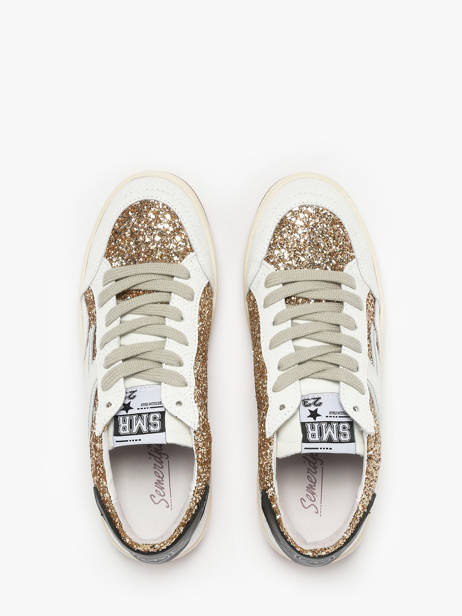 Sneakers Uit Leder Semerdjian Goud women DANY ander zicht 3